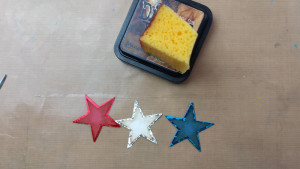 Kool Tak Condiment Caddy sponged stars CWindham